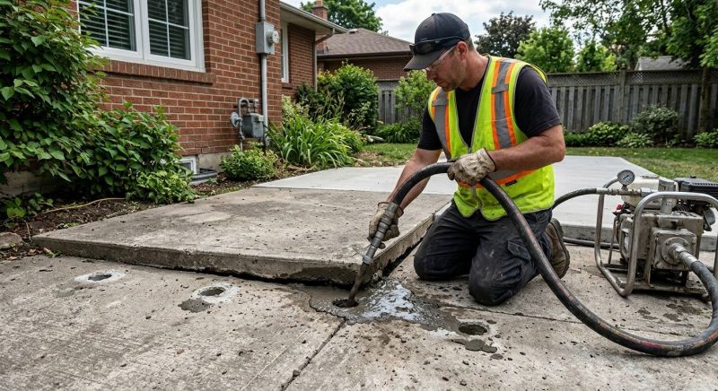Concrete Settlement Repair in West Des Moines, IA
