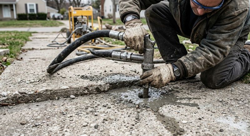 Concrete Settlement Repair in Des Moines, IA