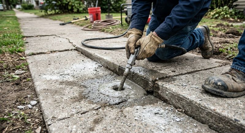 Slab Leveling in West Des Moines, IA