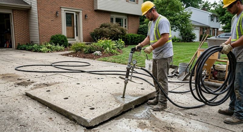 Concrete Slab Jacking in West Des Moines, IA